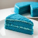 blue velvet cake mix slice