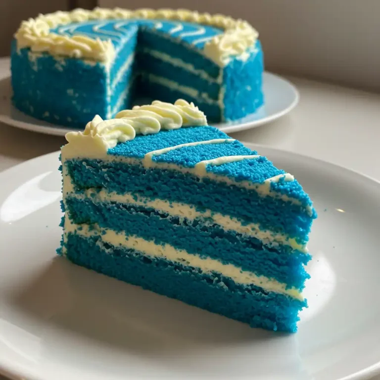 Blue Velvet Cake Recipe: A Colorful Twist on a Classic Dessert 38 Blue velvet cake frosting close-up