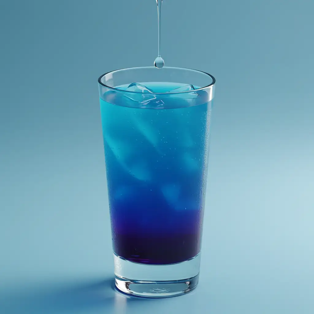 Iced Mounjaro liquid recipe served in a tall glass