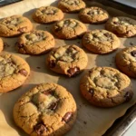 Chewy chocolate chip cookies fresh baked
