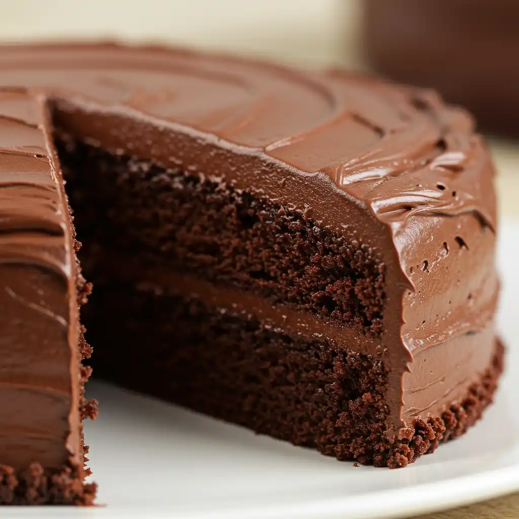 moist chocolate cake recipe slice