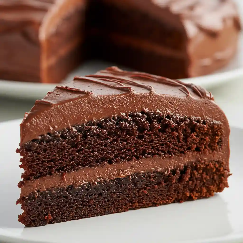 moist chocolate cake recipe slice