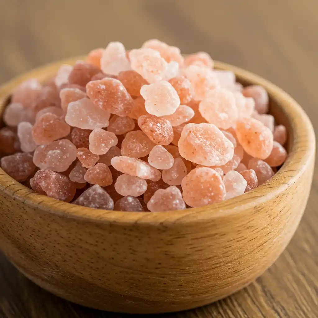 pink salt trick recipe Himalayan salt crystals close-up