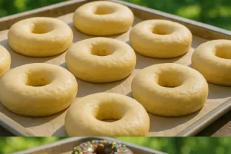 An assortment of colorful doughnuts with sprinkles and frosting.