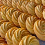 Delicious Milky Coconut Biscuits served on a plate
