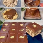 Delicious no oven cake topped with fresh fruits and cream